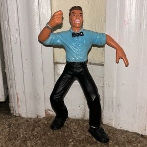 Vintage 1999 WCW Wrestling Referee Coach toy figure
